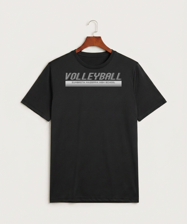 Zumbrota Mazeppa High School Volleyball (Girls) - Black Sport-Tek PosiCharge Competitor Tee. ST350