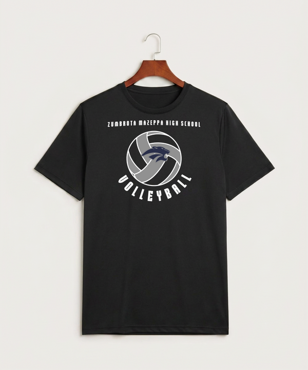 Zumbrota Mazeppa High School Volleyball (Girls) - Black Sport-Tek PosiCharge Competitor Tee. ST350