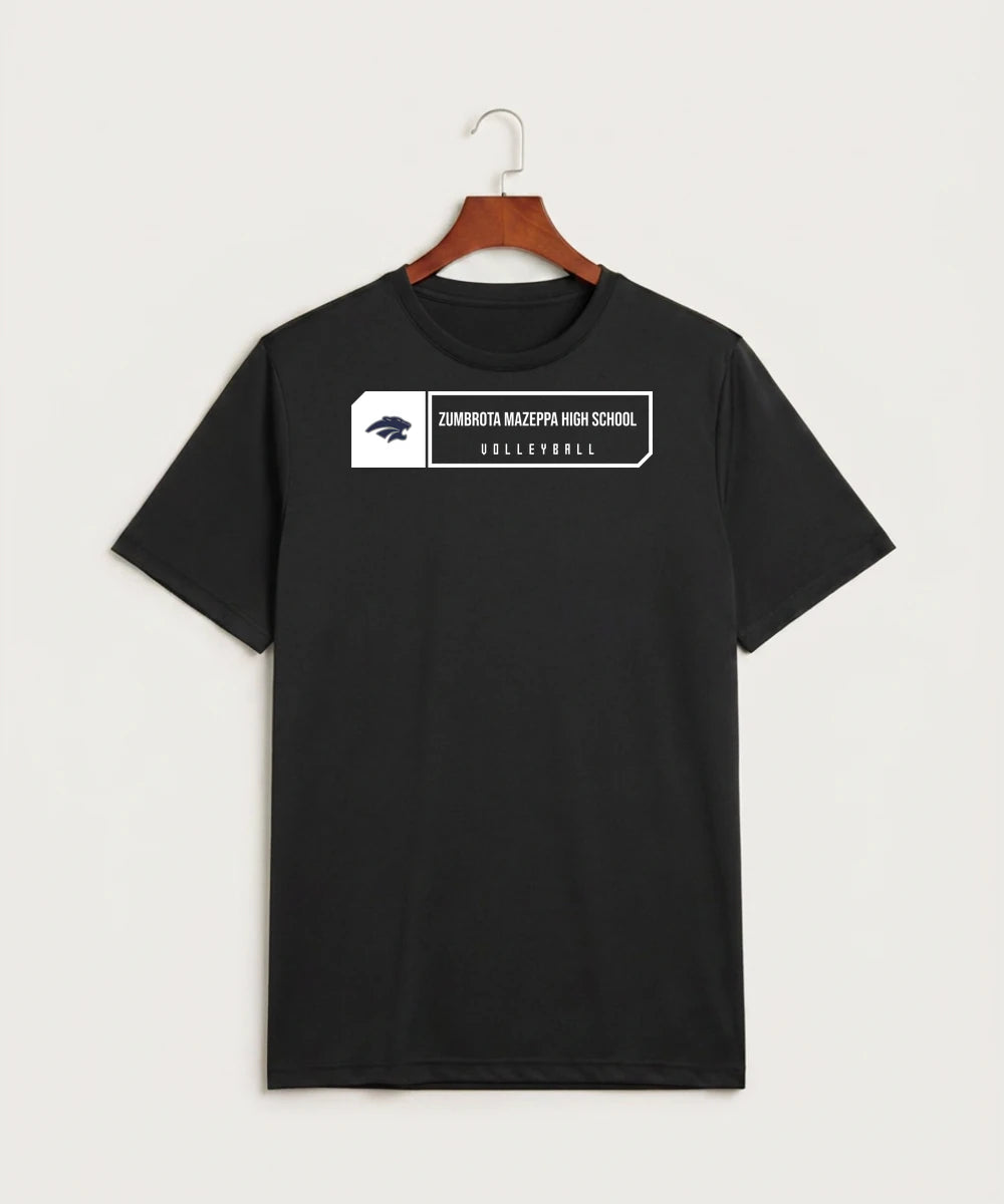 Zumbrota Mazeppa High School Volleyball (Girls) - Black Sport-Tek PosiCharge Competitor Tee. ST350