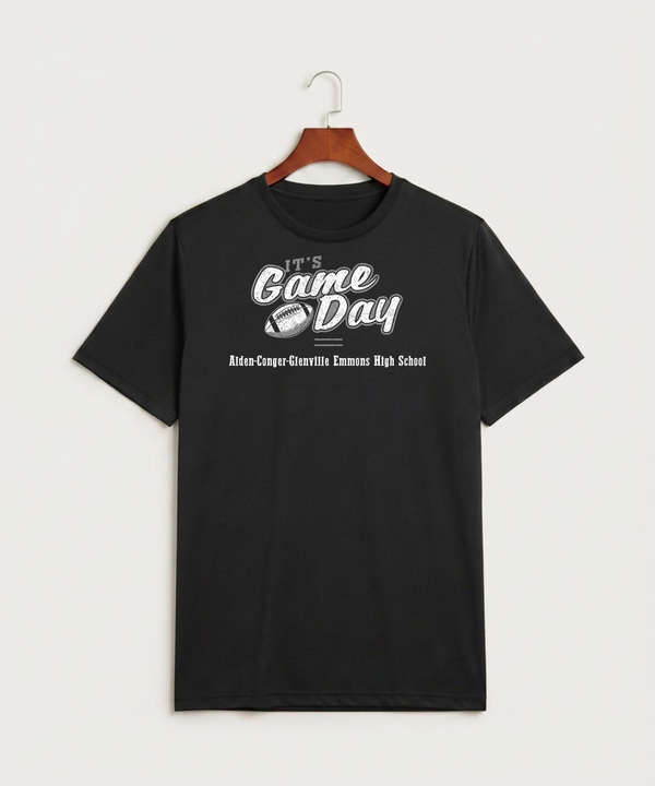 Alden-Conger-Glenville Emmons High School Football (Boys) - Black Sport-Tek PosiCharge Competitor Tee. ST350