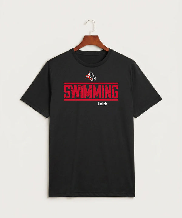 John Marshall High School Swim Dive Girls - Black Sport-Tek PosiCharge Competitor Tee. ST350