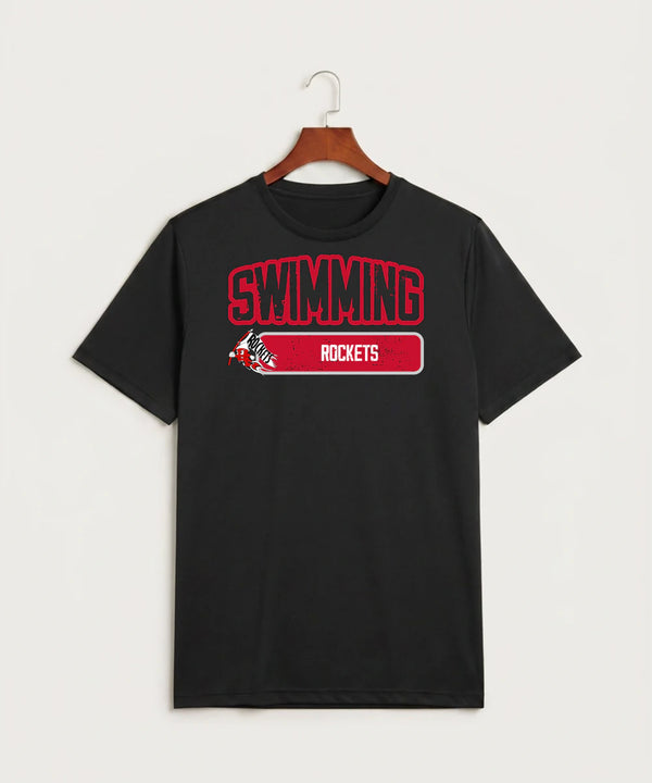 John Marshall High School Swim Dive Girls - Black Sport-Tek PosiCharge Competitor Tee. ST350
