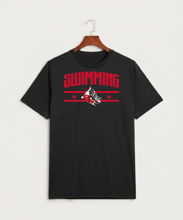 John Marshall High School Swim Dive Girls - Black Sport-Tek PosiCharge Competitor Tee. ST350