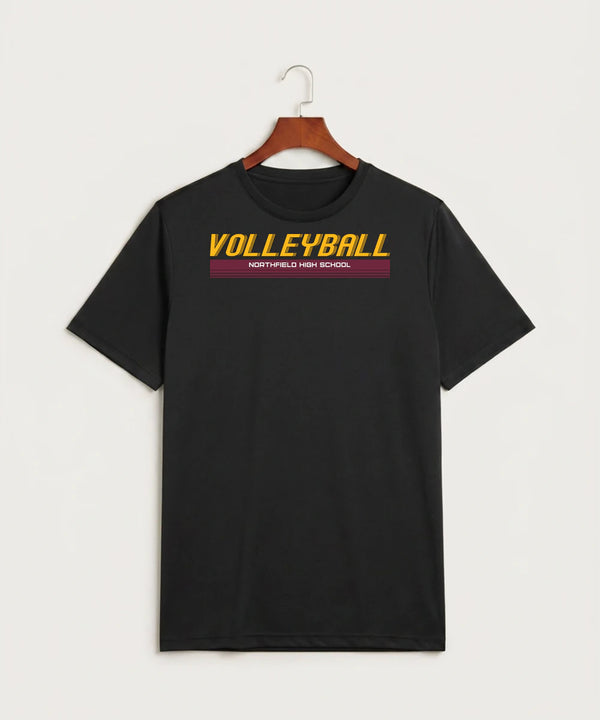 Northfield High School Volleyball (Girls) - Black Sport-Tek PosiCharge Competitor Tee. ST350
