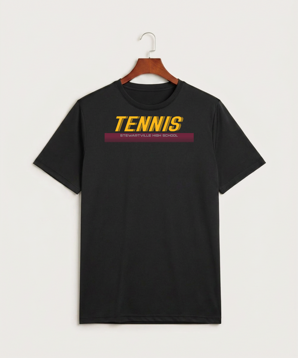 Stewartville High School Tennis (Coed) - Black Sport-Tek PosiCharge Competitor Tee. ST350