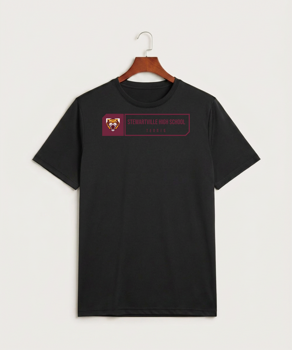 Stewartville High School Tennis (Coed) - Black Sport-Tek PosiCharge Competitor Tee. ST350