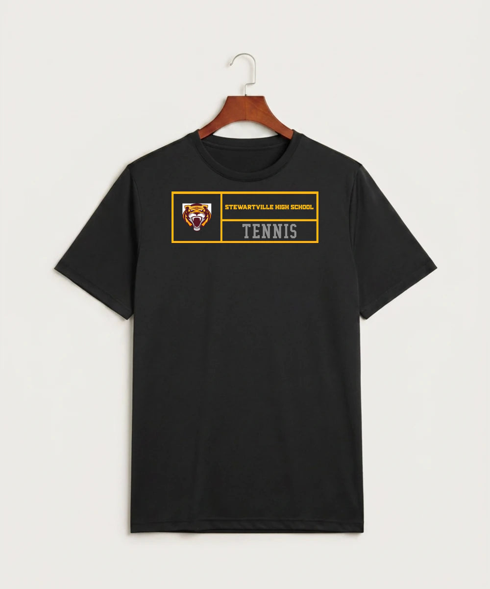 Stewartville High School Tennis (Coed) - Black Sport-Tek PosiCharge Competitor Tee. ST350