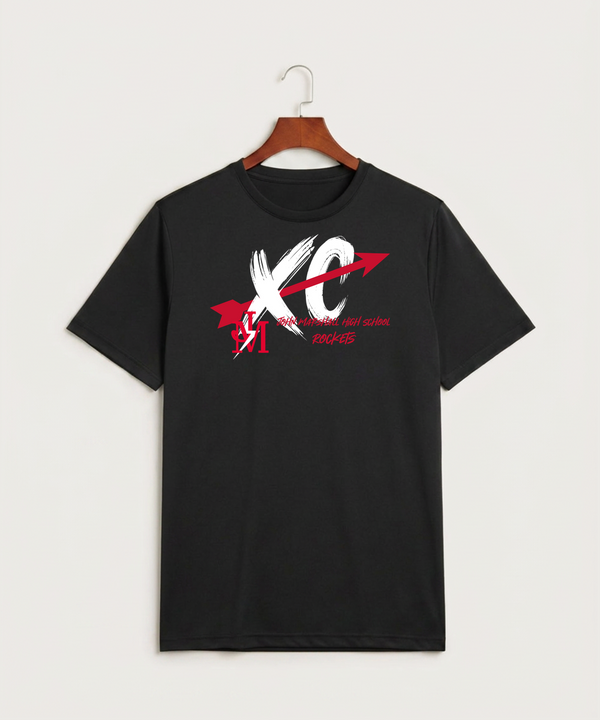 John Marshall High School Cross Country (Coed) - Black Sport-Tek PosiCharge Competitor Tee. ST350