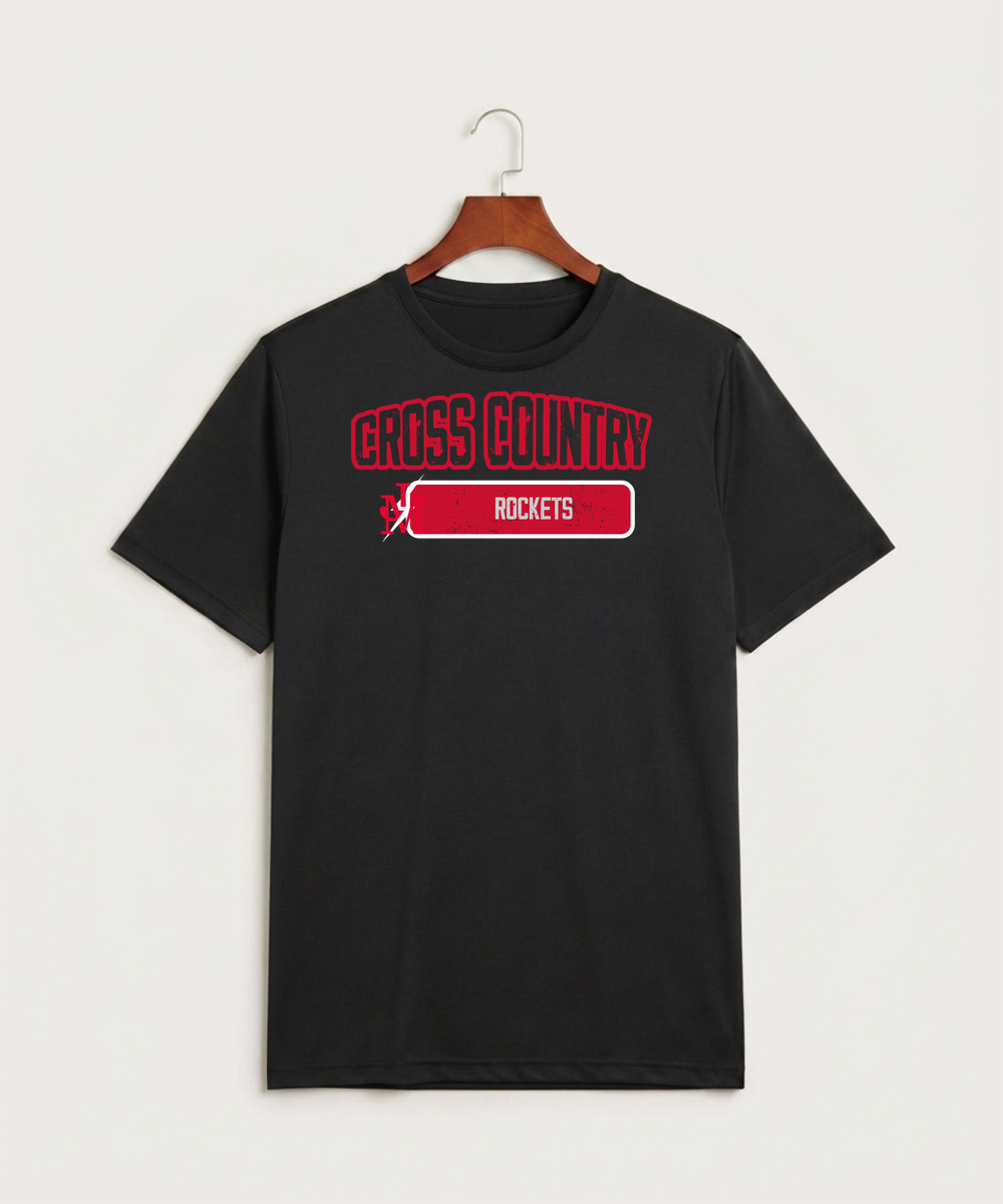 John Marshall High School Cross Country (Coed) - Black Sport-Tek PosiCharge Competitor Tee. ST350