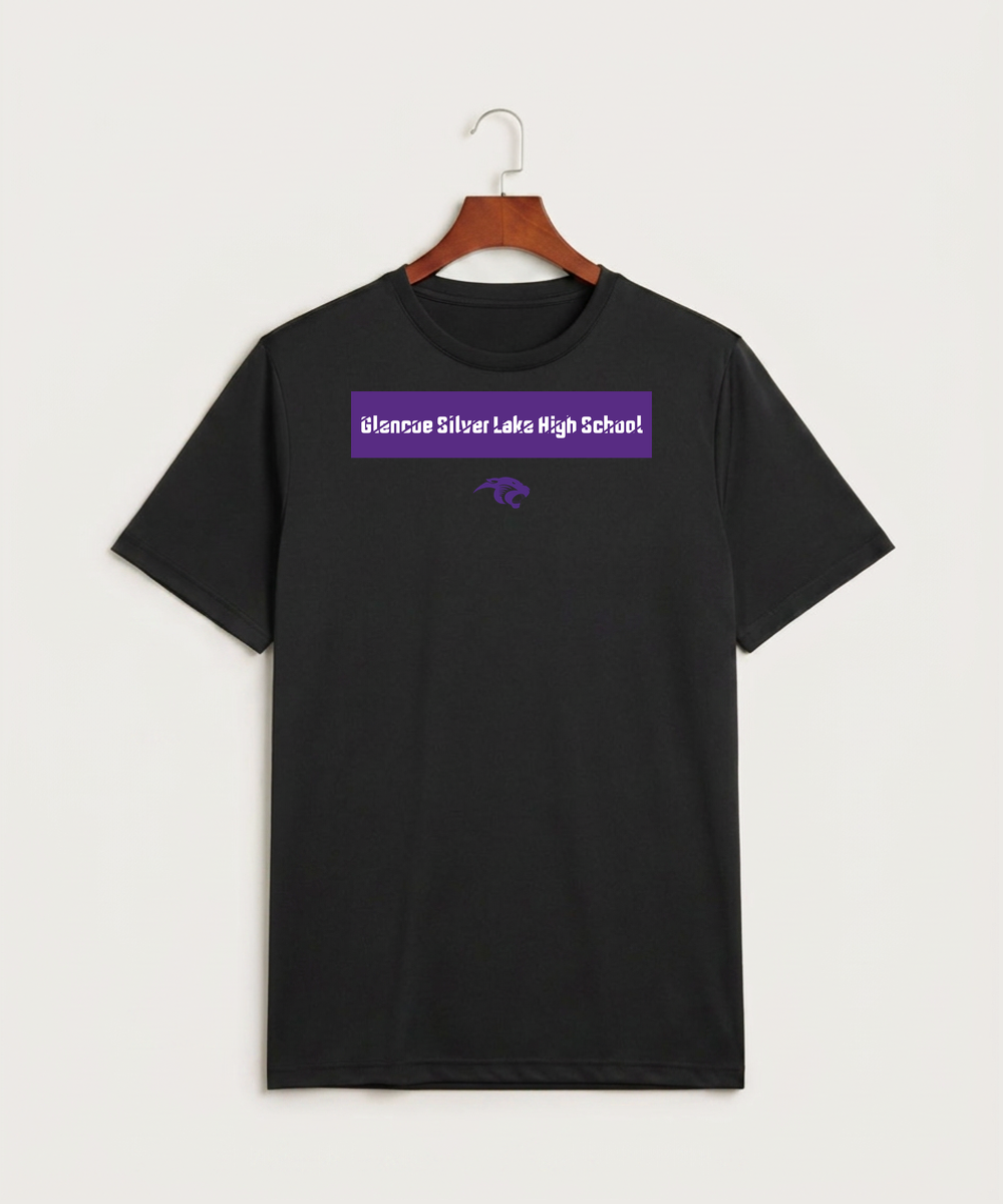Glencoe Silver Lake High School Athletics - Black Sport-Tek PosiCharge Competitor Tee. ST350