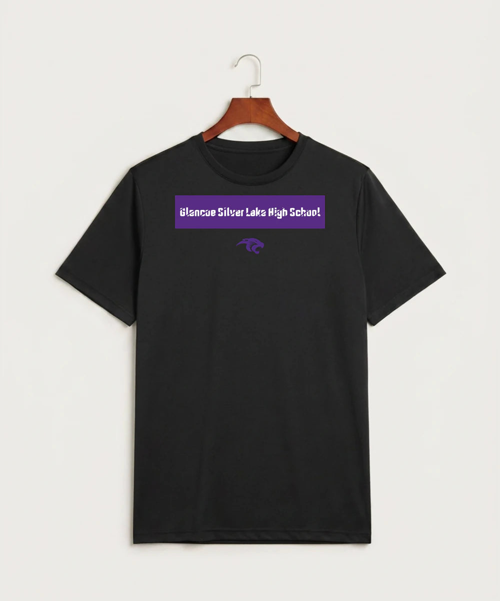 Glencoe Silver Lake High School Athletics - Black Sport-Tek PosiCharge Competitor Tee. ST350