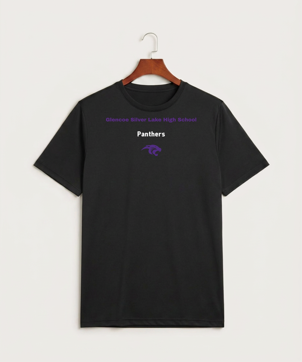 Glencoe Silver Lake High School Athletics - Black Sport-Tek PosiCharge Competitor Tee. ST350