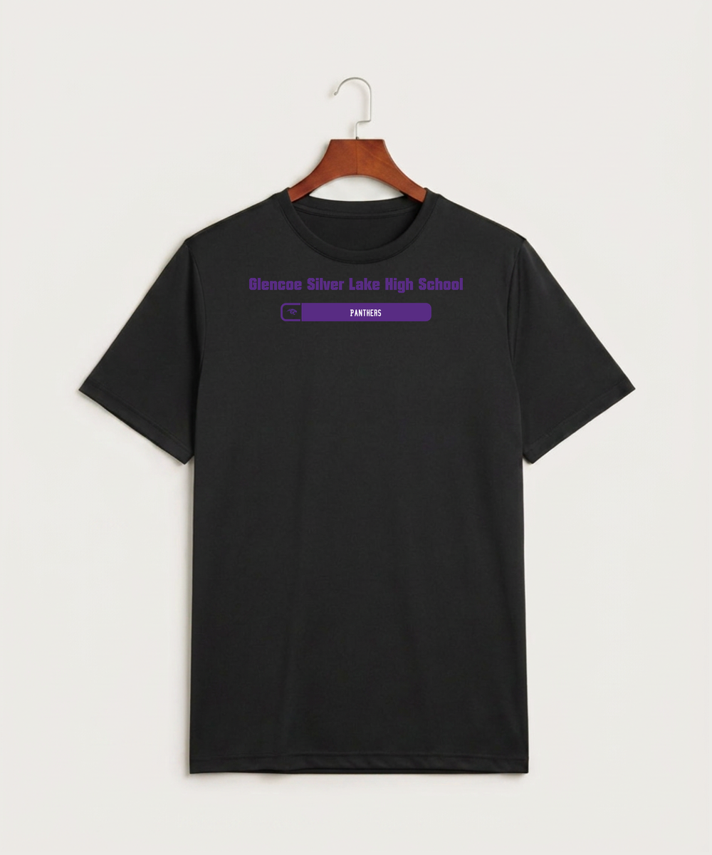 Glencoe Silver Lake High School Athletics - Black Sport-Tek PosiCharge Competitor Tee. ST350