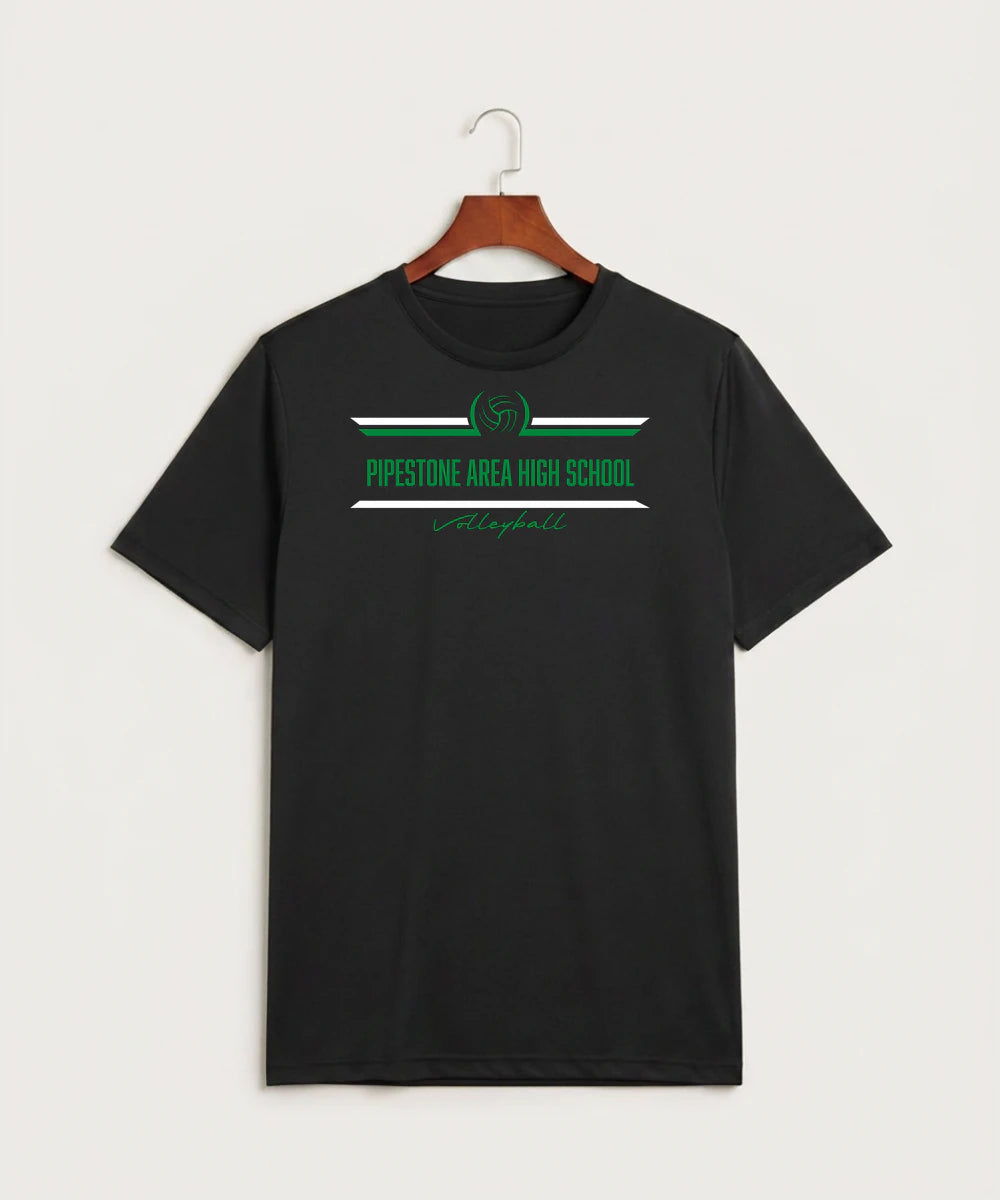 Pipestone Area High School Volleyball (Girls) - Black Sport-Tek PosiCharge Competitor Tee. ST350