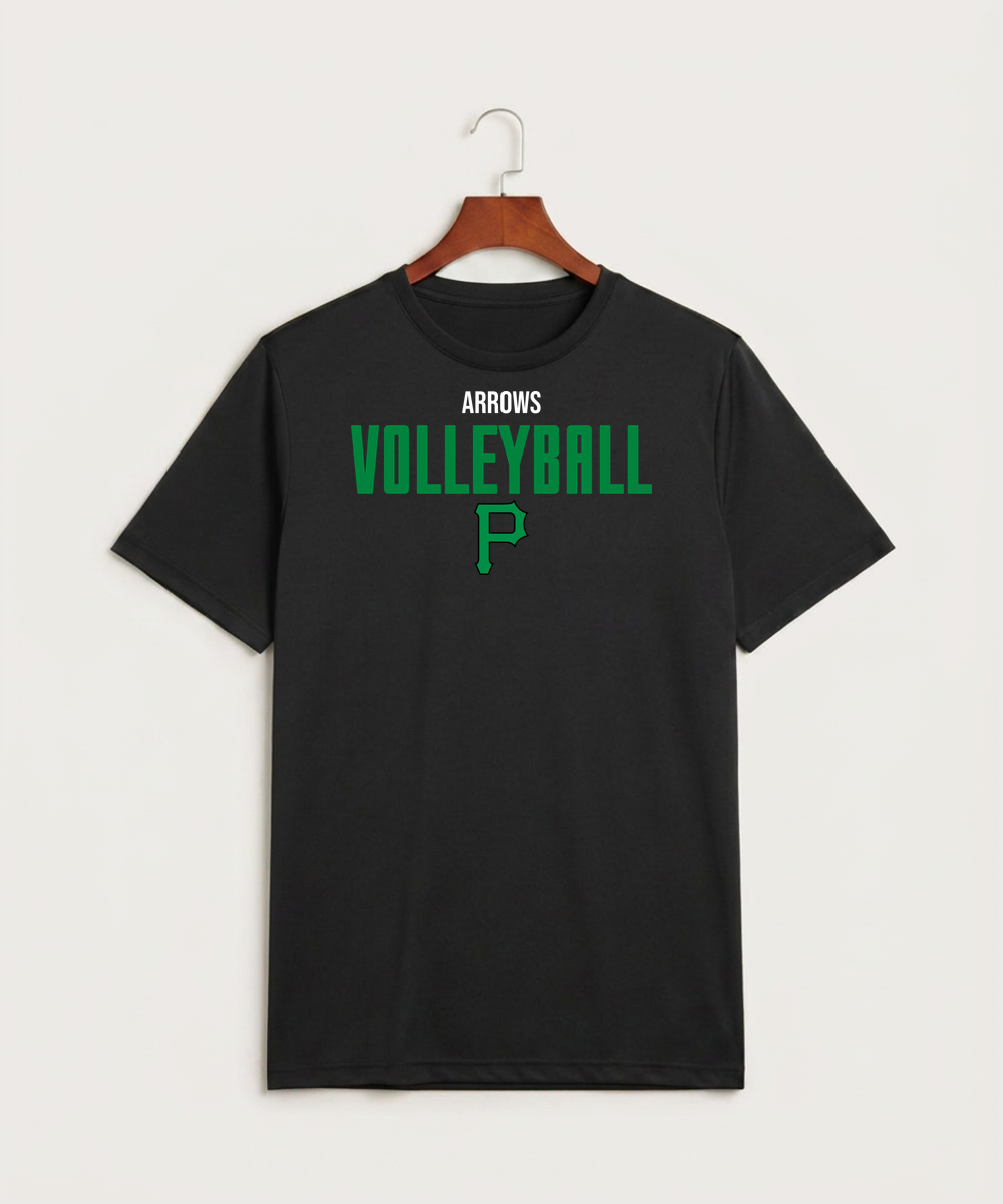 Pipestone Area High School Volleyball (Girls) - Black Sport-Tek PosiCharge Competitor Tee. ST350