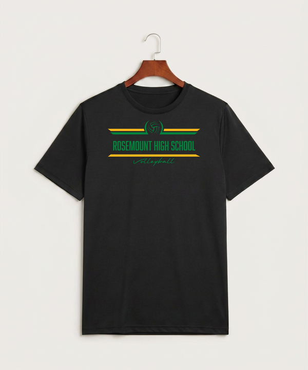 Rosemount High School Volleyball (Girls) - Black Sport-Tek PosiCharge Competitor Tee. ST350
