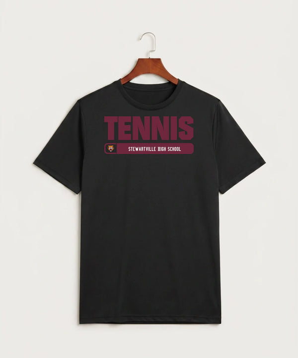 Stewartville High School Tennis (Coed) - Black Sport-Tek PosiCharge Competitor Tee. ST350