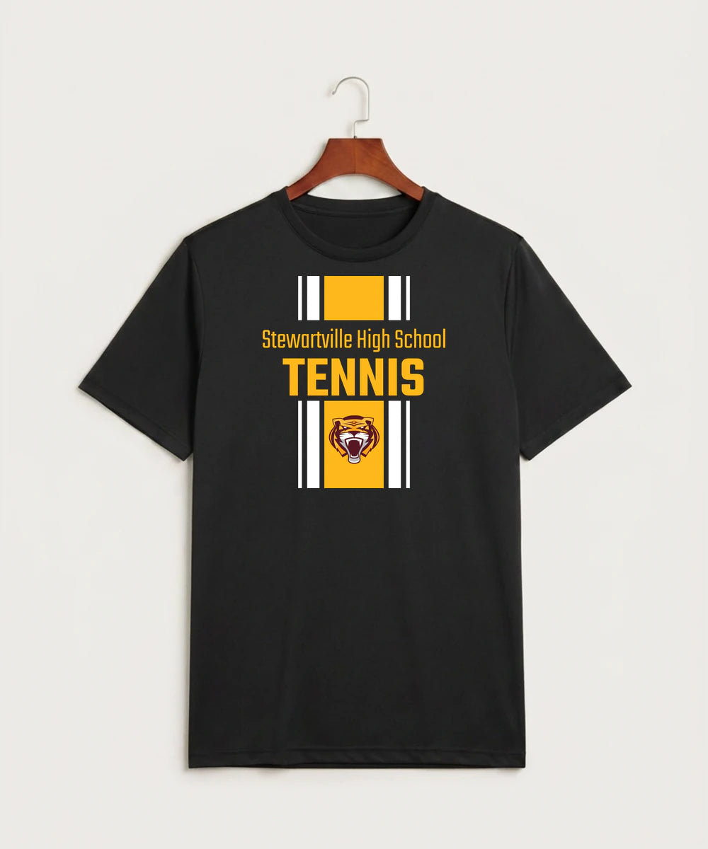 Stewartville High School Tennis (Coed) - Black Sport-Tek PosiCharge Competitor Tee. ST350
