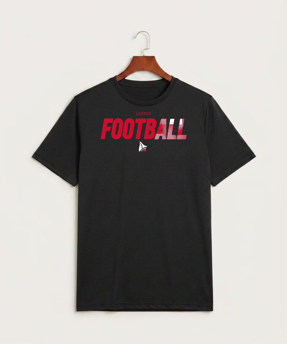 Detroit Lakes Community High School Football (Boys) - Black Sport-Tek PosiCharge Competitor Tee. ST350