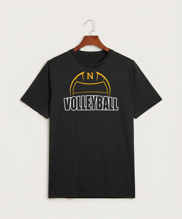 Nevis High School Volleyball (Girls) - Black Sport-Tek PosiCharge Competitor Tee. ST350