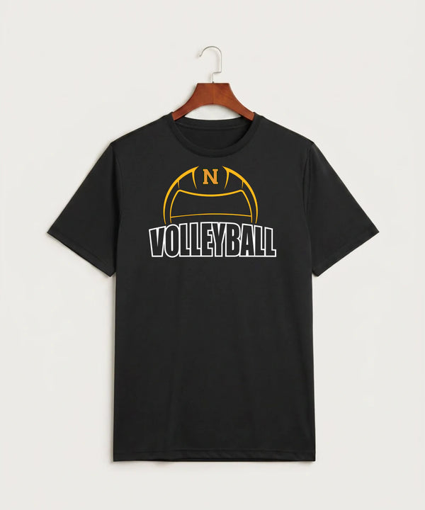 Nevis High School Volleyball (Girls) - Black Sport-Tek PosiCharge Competitor Tee. ST350
