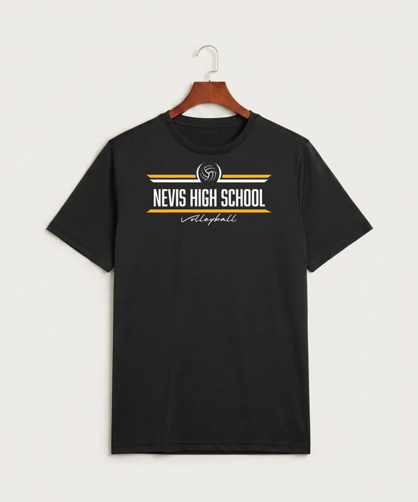 Nevis High School Volleyball (Girls) - Black Sport-Tek PosiCharge Competitor Tee. ST350