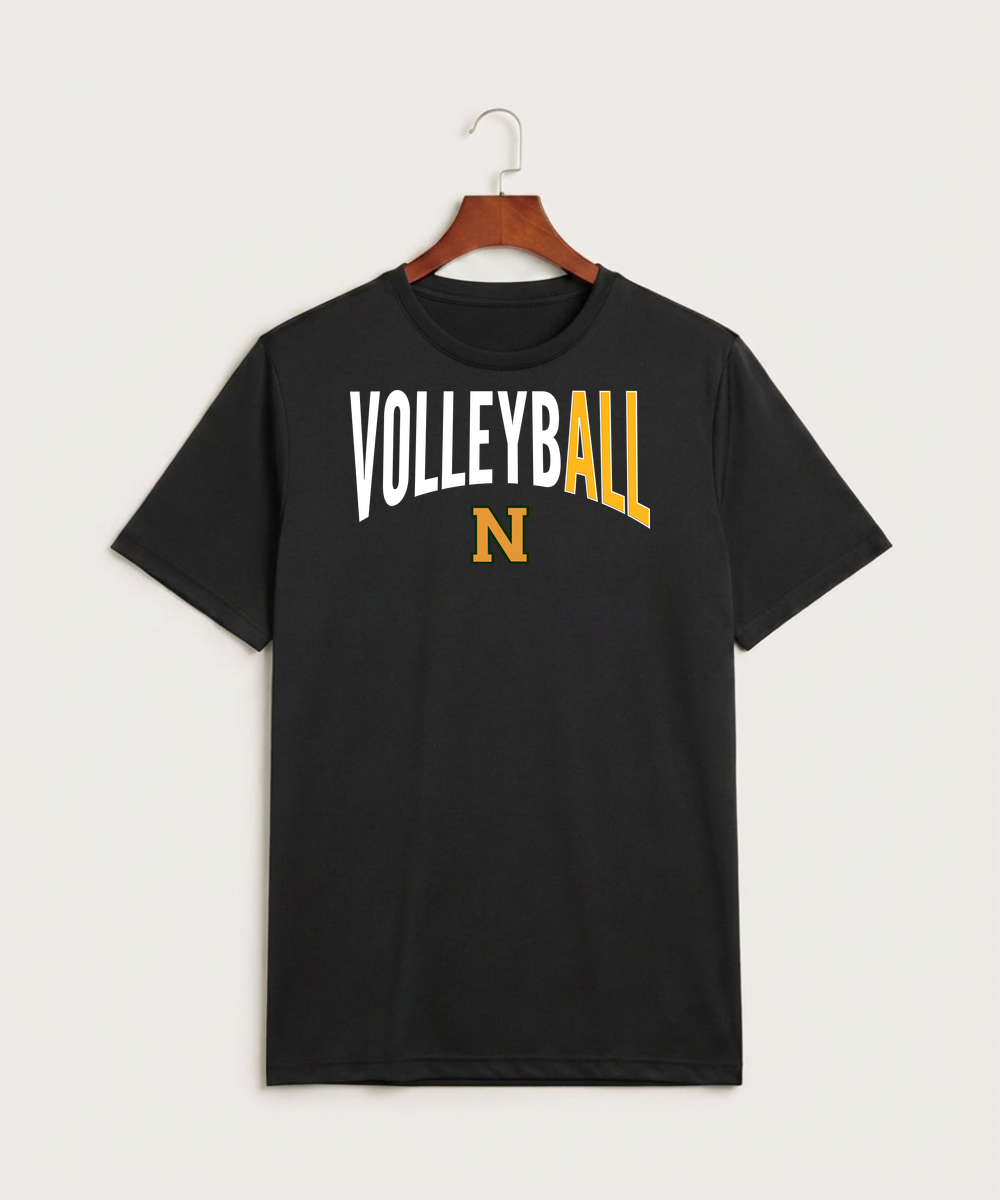 Nevis High School Volleyball (Girls) - Black Sport-Tek PosiCharge Competitor Tee. ST350