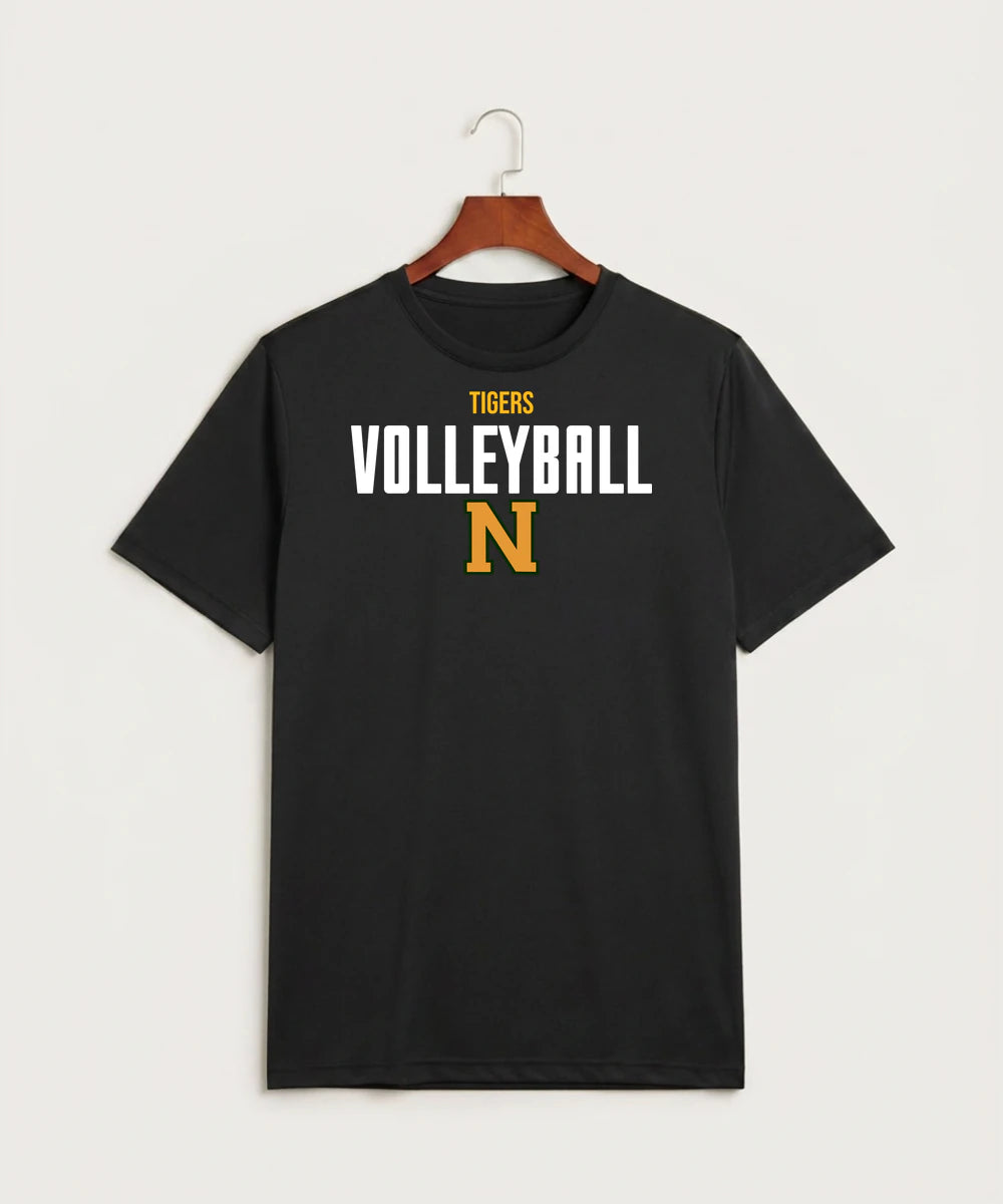 Nevis High School Volleyball (Girls) - Black Sport-Tek PosiCharge Competitor Tee. ST350