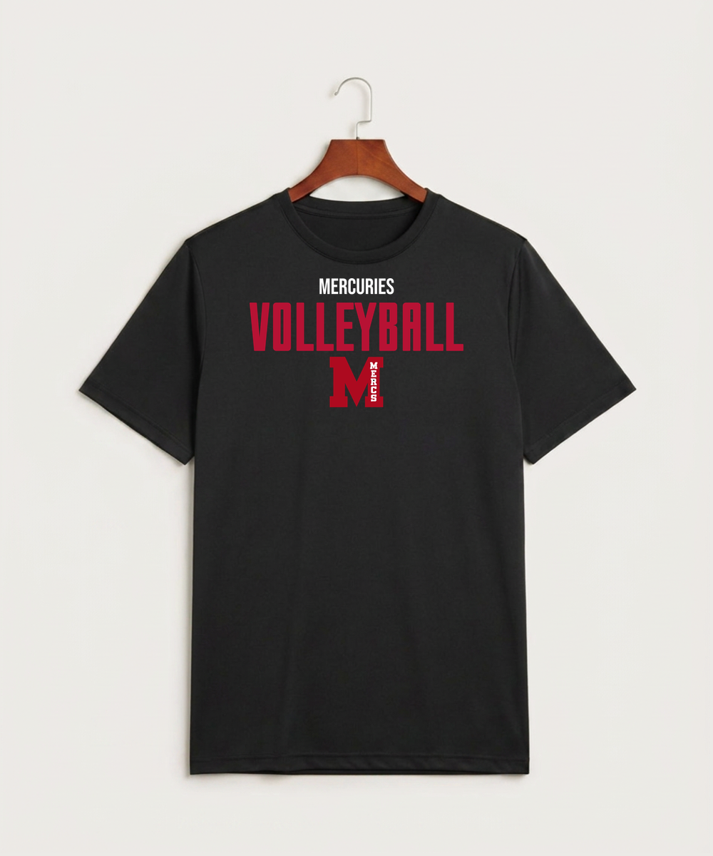 Mcgregor High School Volleyball (Girls) - Black Sport-Tek PosiCharge Competitor Tee. ST350