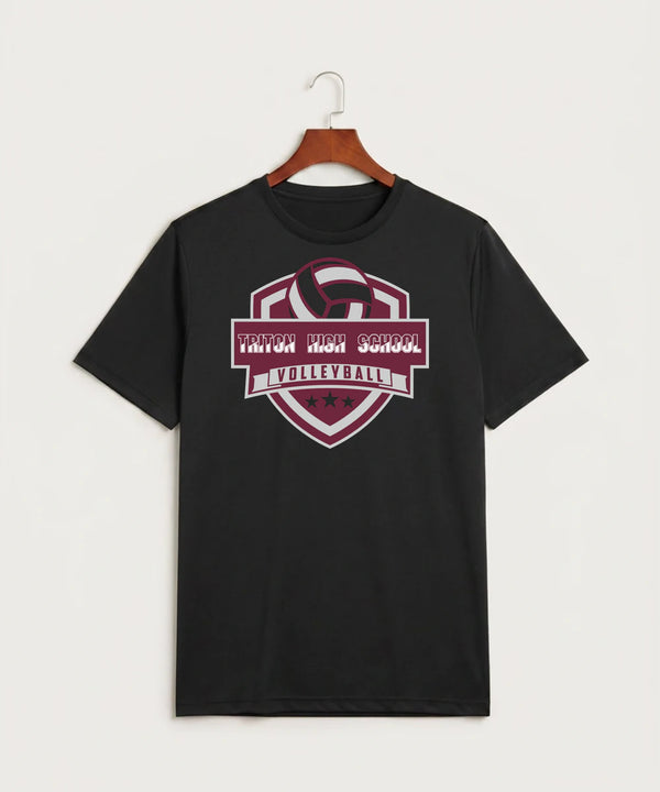 Triton High School Volleyball (Girls) - Black Sport-Tek PosiCharge Competitor Tee. ST350