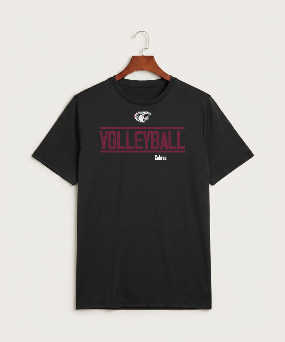 Triton High School Volleyball (Girls) - Black Sport-Tek PosiCharge Competitor Tee. ST350