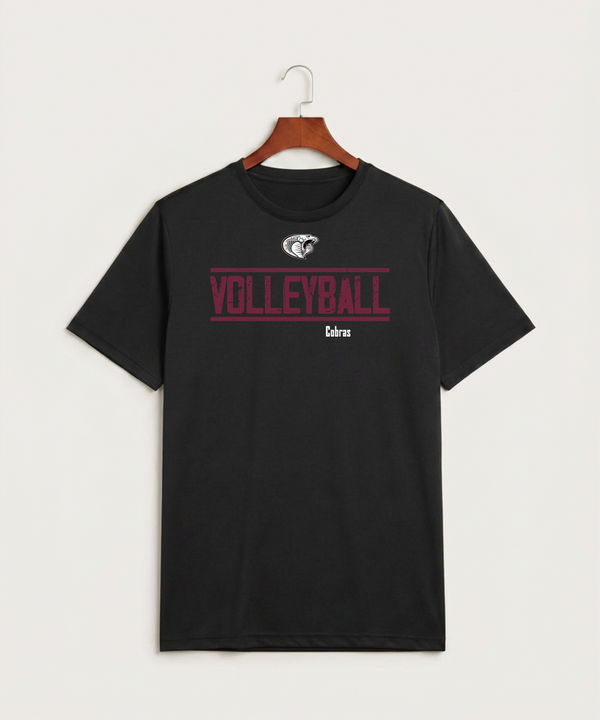 Triton High School Volleyball (Girls) - Black Sport-Tek PosiCharge Competitor Tee. ST350
