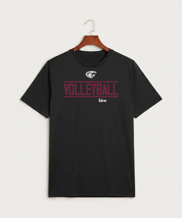 Triton High School Volleyball (Girls) - Black Sport-Tek PosiCharge Competitor Tee. ST350