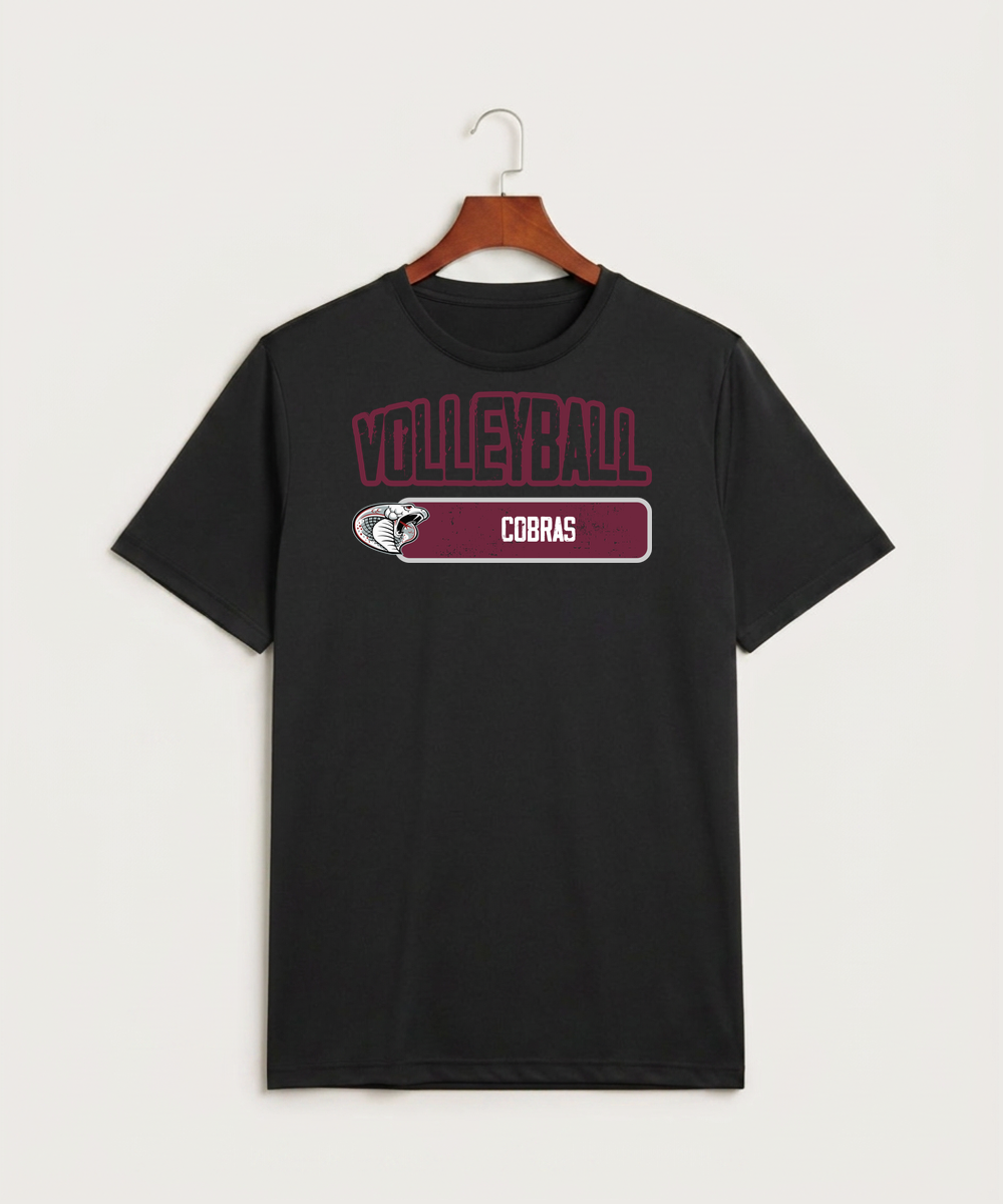 Triton High School Volleyball (Girls) - Black Sport-Tek PosiCharge Competitor Tee. ST350