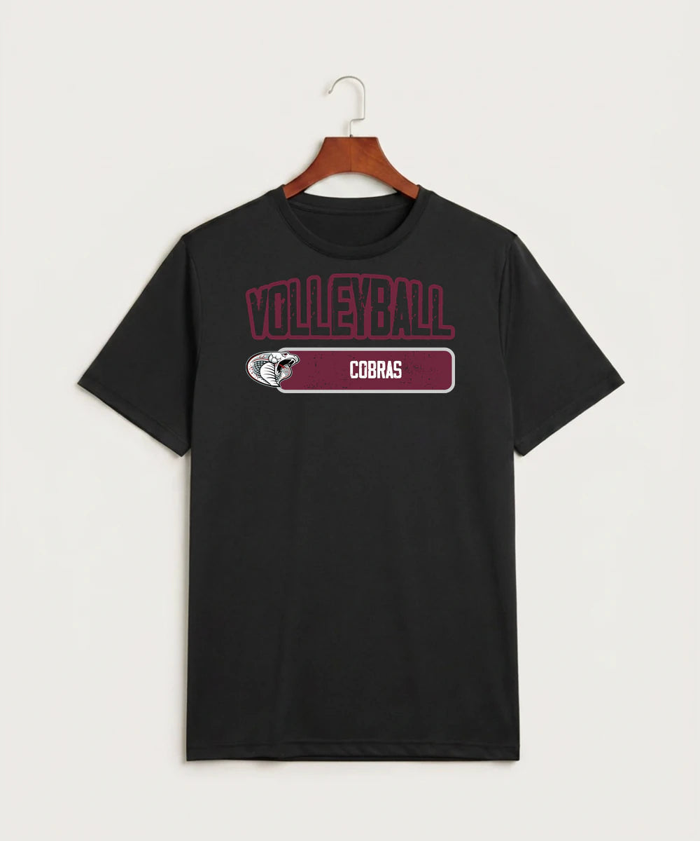 Triton High School Volleyball (Girls) - Black Sport-Tek PosiCharge Competitor Tee. ST350