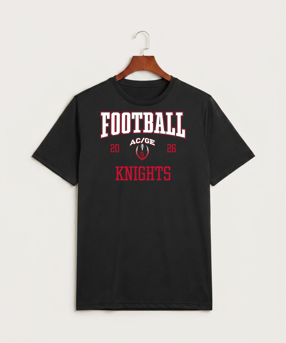 Alden-Conger-Glenville Emmons High School Football (Boys) - Black Sport-Tek PosiCharge Competitor Tee. ST350