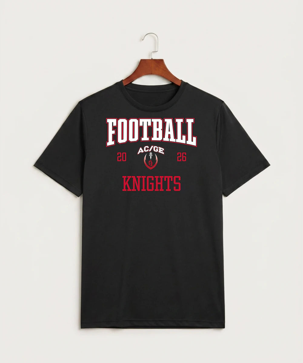 Alden-Conger-Glenville Emmons High School Football (Boys) - Black Sport-Tek PosiCharge Competitor Tee. ST350
