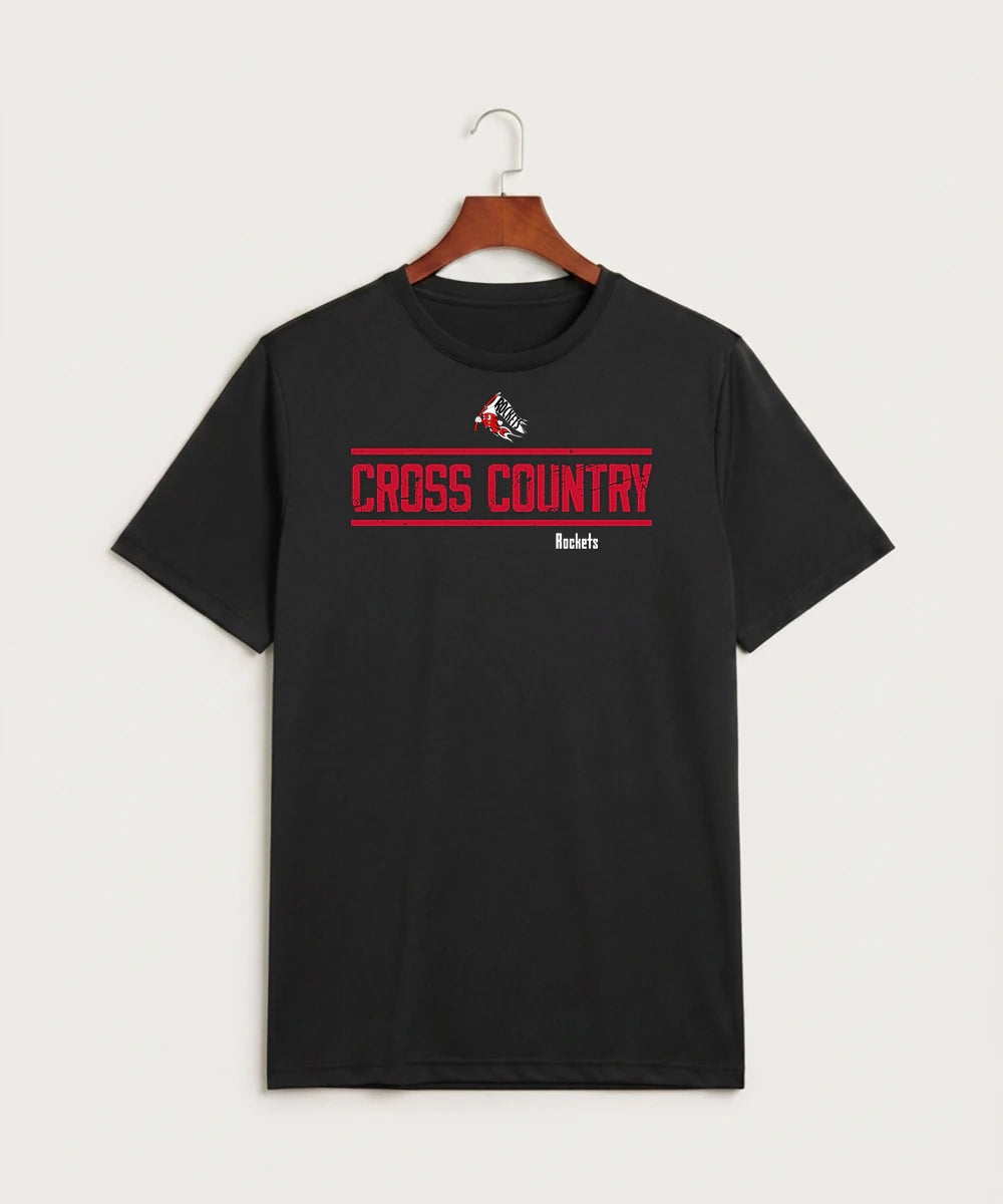 John Marshall High School Cross Country (Coed) - Black Sport-Tek PosiCharge Competitor Tee. ST350