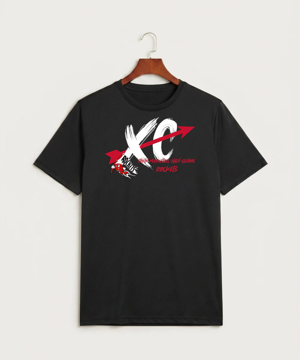 John Marshall High School Cross Country (Coed) - Black Sport-Tek PosiCharge Competitor Tee. ST350