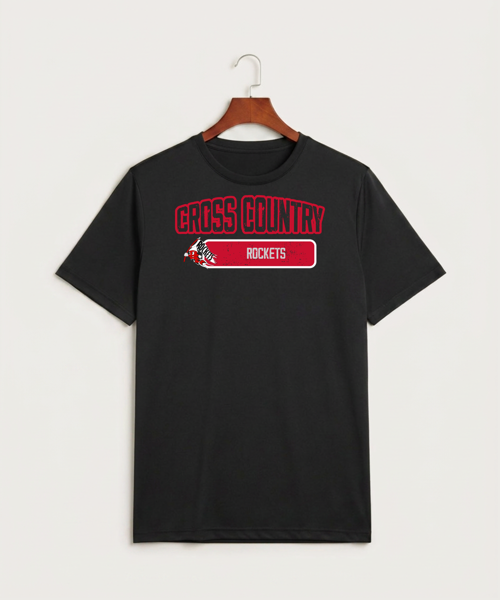 John Marshall High School Cross Country (Coed) - Black Sport-Tek PosiCharge Competitor Tee. ST350