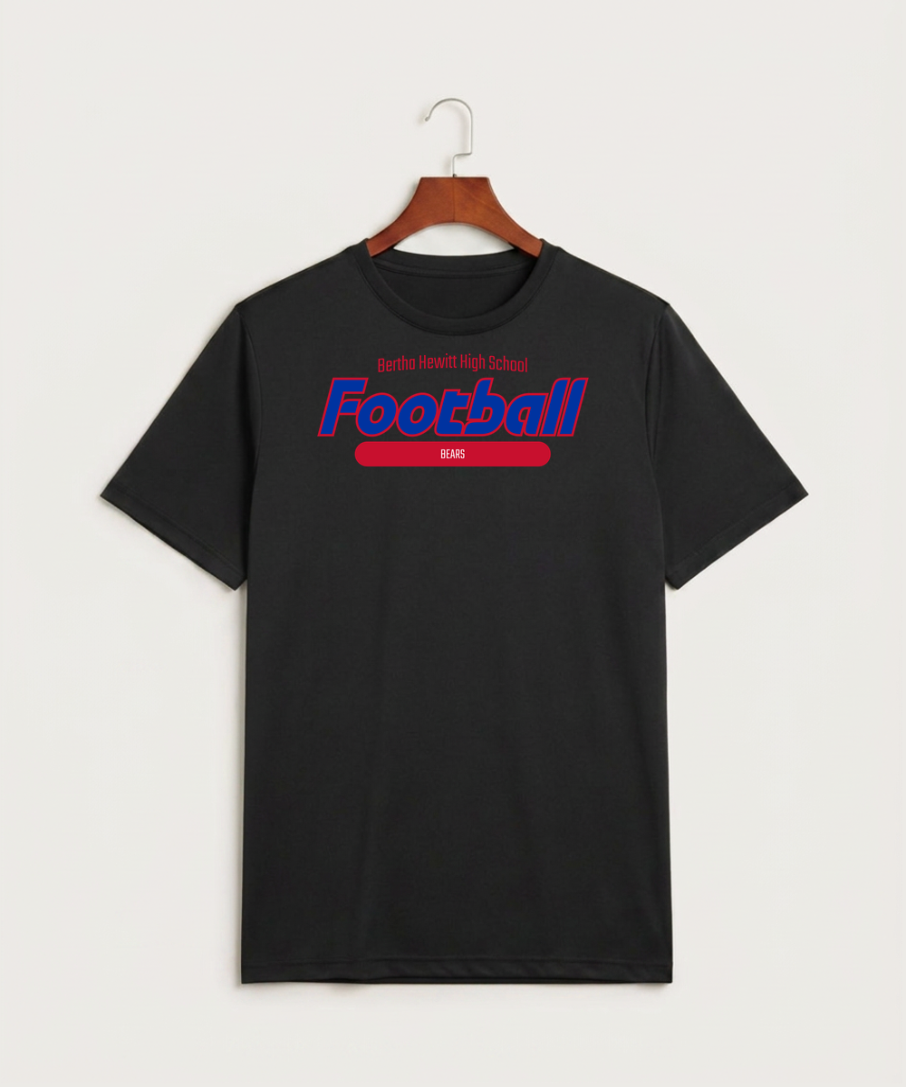 Bertha Hewitt High School Football (Boys) - Black Sport-Tek PosiCharge Competitor Tee. ST350