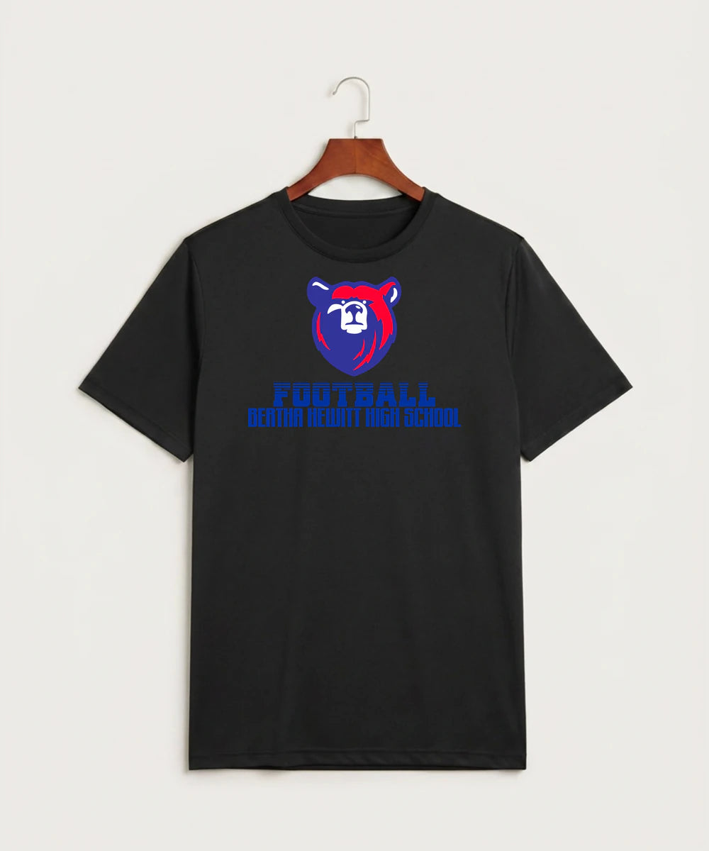 Bertha Hewitt High School Football (Boys) - Black Sport-Tek PosiCharge Competitor Tee. ST350