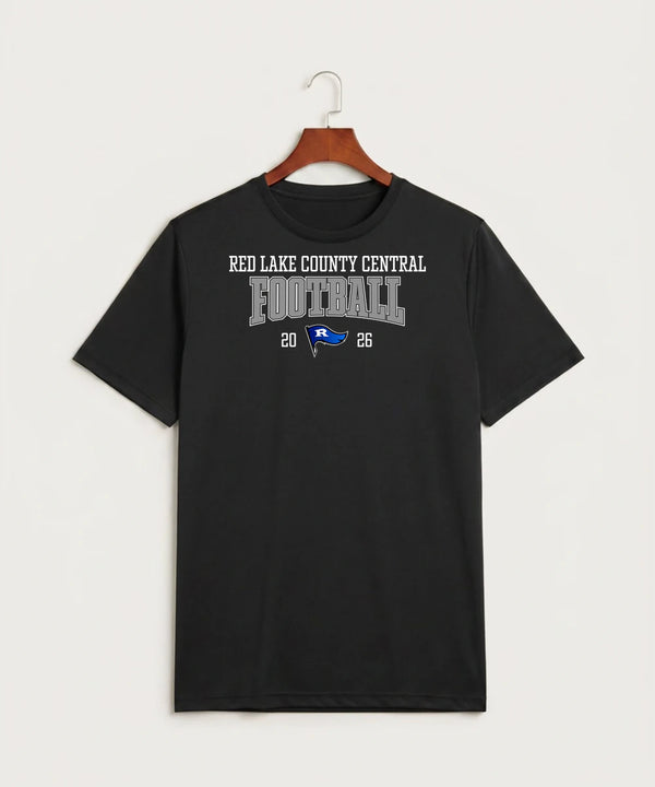 Red Lake County Central Football (Boys) - Black Sport-Tek PosiCharge Competitor Tee. ST350