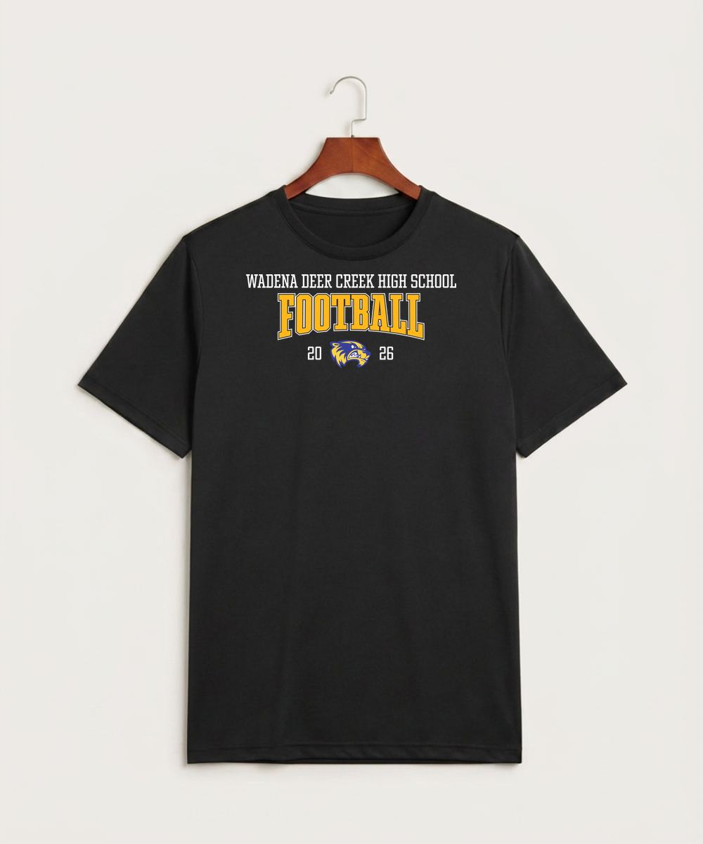 Wadena Deer Creek High School Football (Boys) - Black Sport-Tek PosiCharge Competitor Tee. ST350