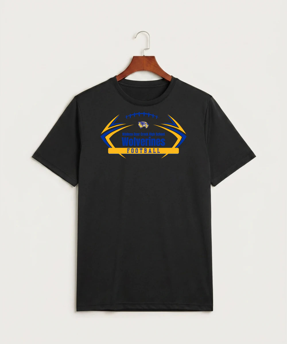 Wadena Deer Creek High School Football (Boys) - Black Sport-Tek PosiCharge Competitor Tee. ST350