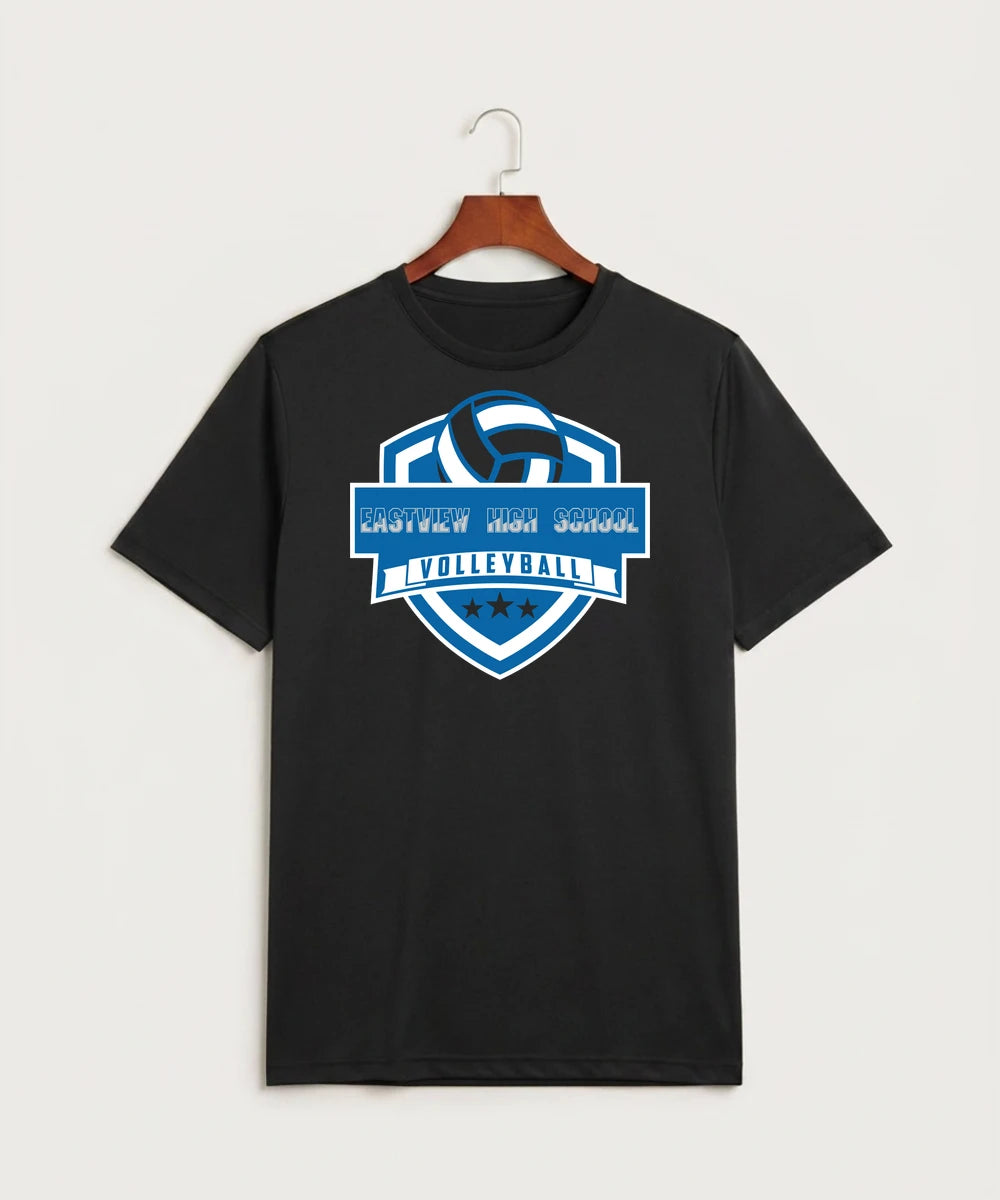 Eastview High School Volleyball (Girls) - Black Sport-Tek PosiCharge Competitor Tee. ST350