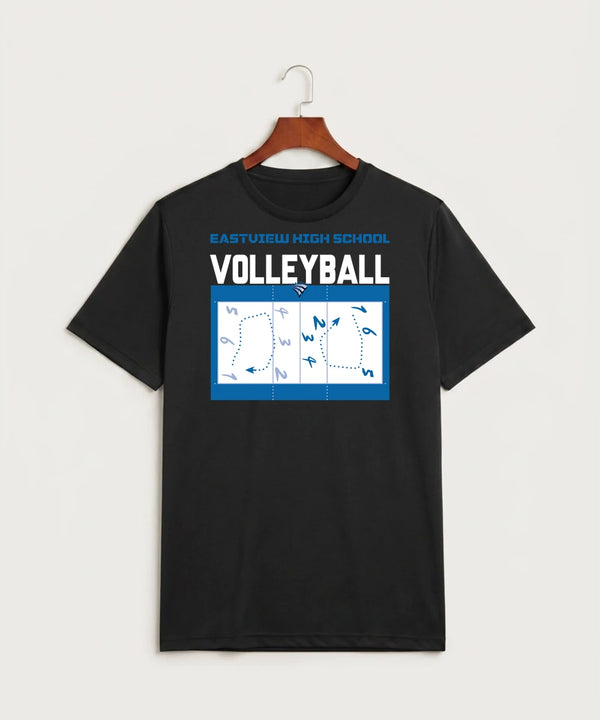 Eastview High School Volleyball (Girls) - Black Sport-Tek PosiCharge Competitor Tee. ST350