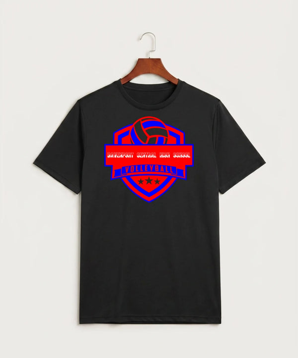 Davenport Central High School Volleyball (Girls) - Black Sport-Tek PosiCharge Competitor Tee. ST350
