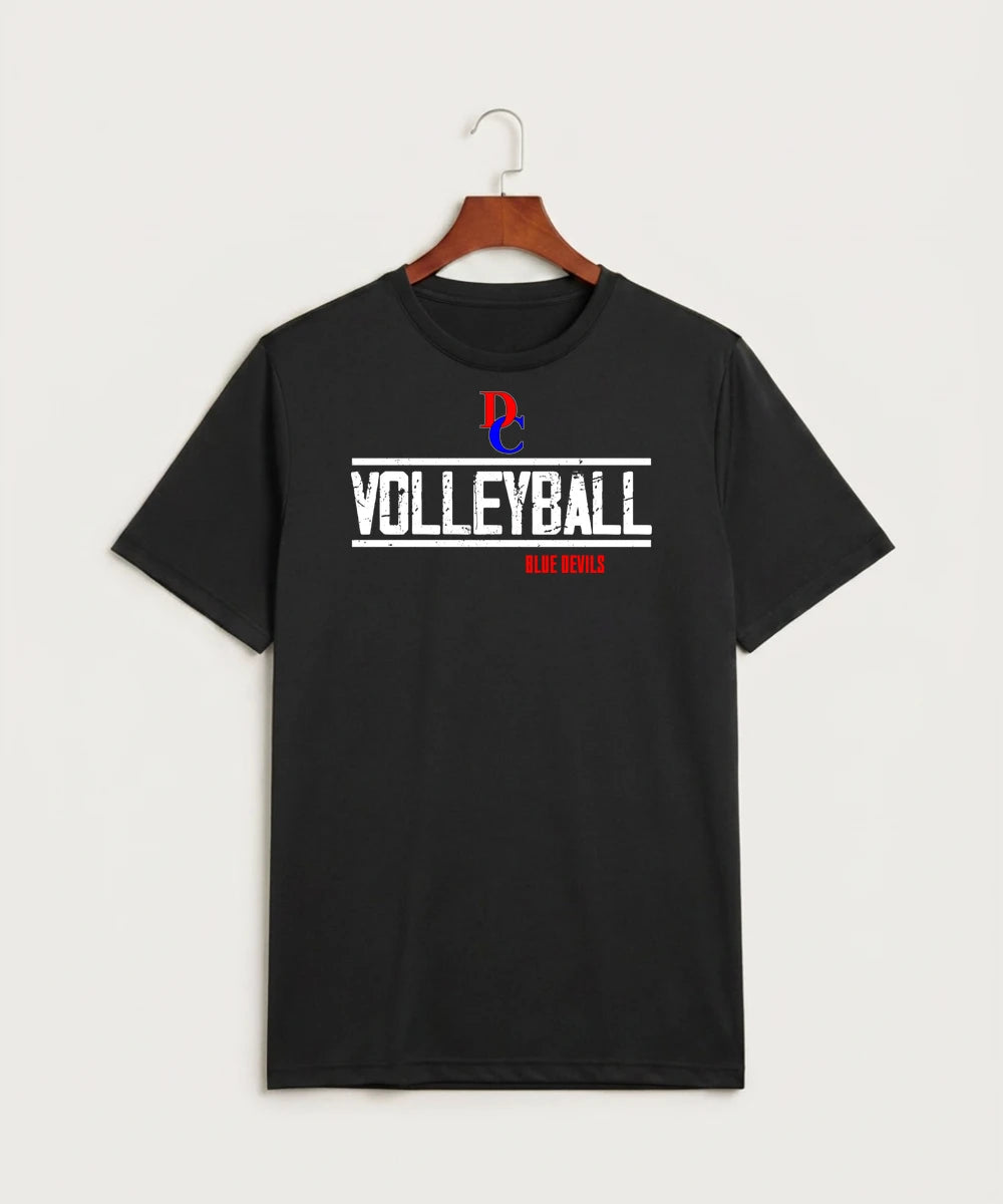 Davenport Central High School Volleyball (Girls) - Black Sport-Tek PosiCharge Competitor Tee. ST350