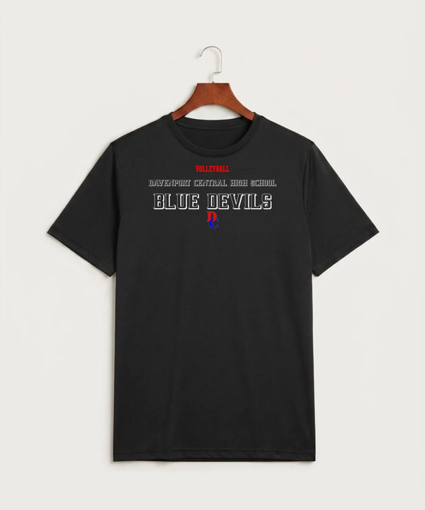 Davenport Central High School Volleyball (Girls) - Black Sport-Tek PosiCharge Competitor Tee. ST350
